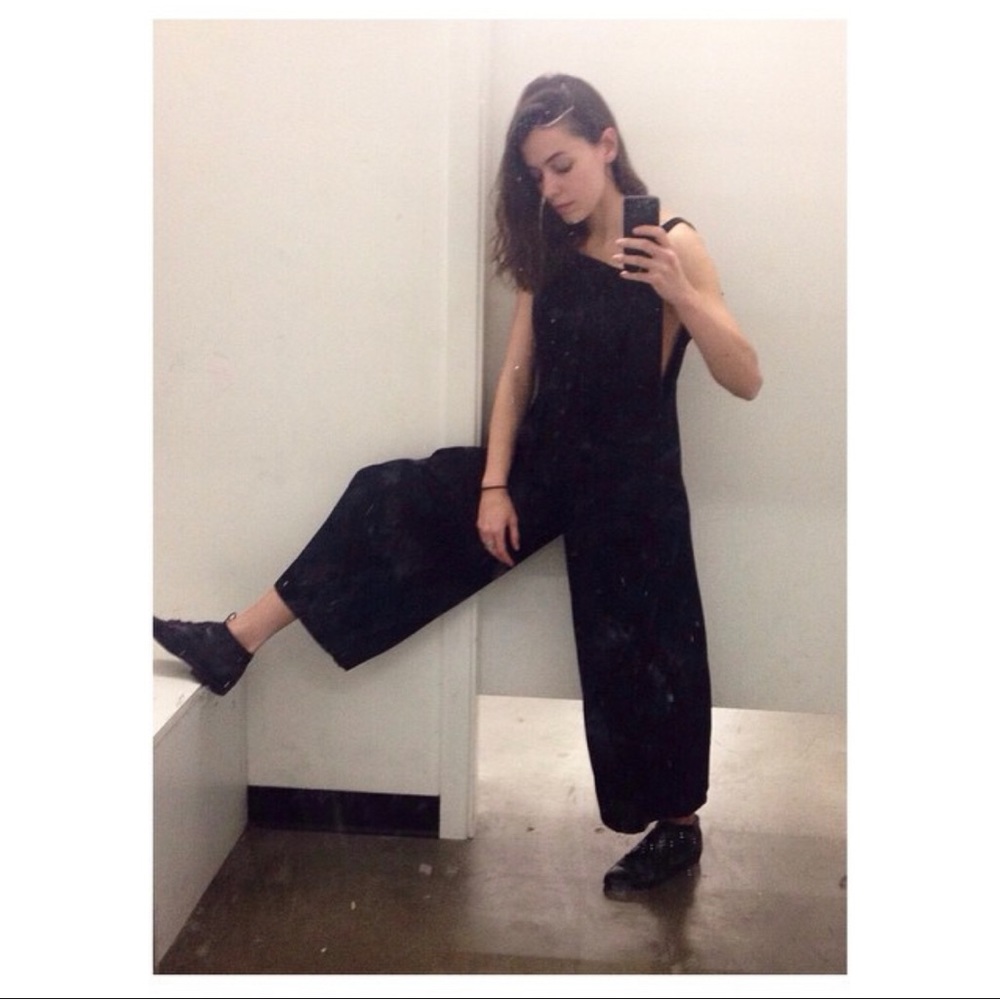 Classic Yohji Yamamoto Wool Pleated Jumpsuit